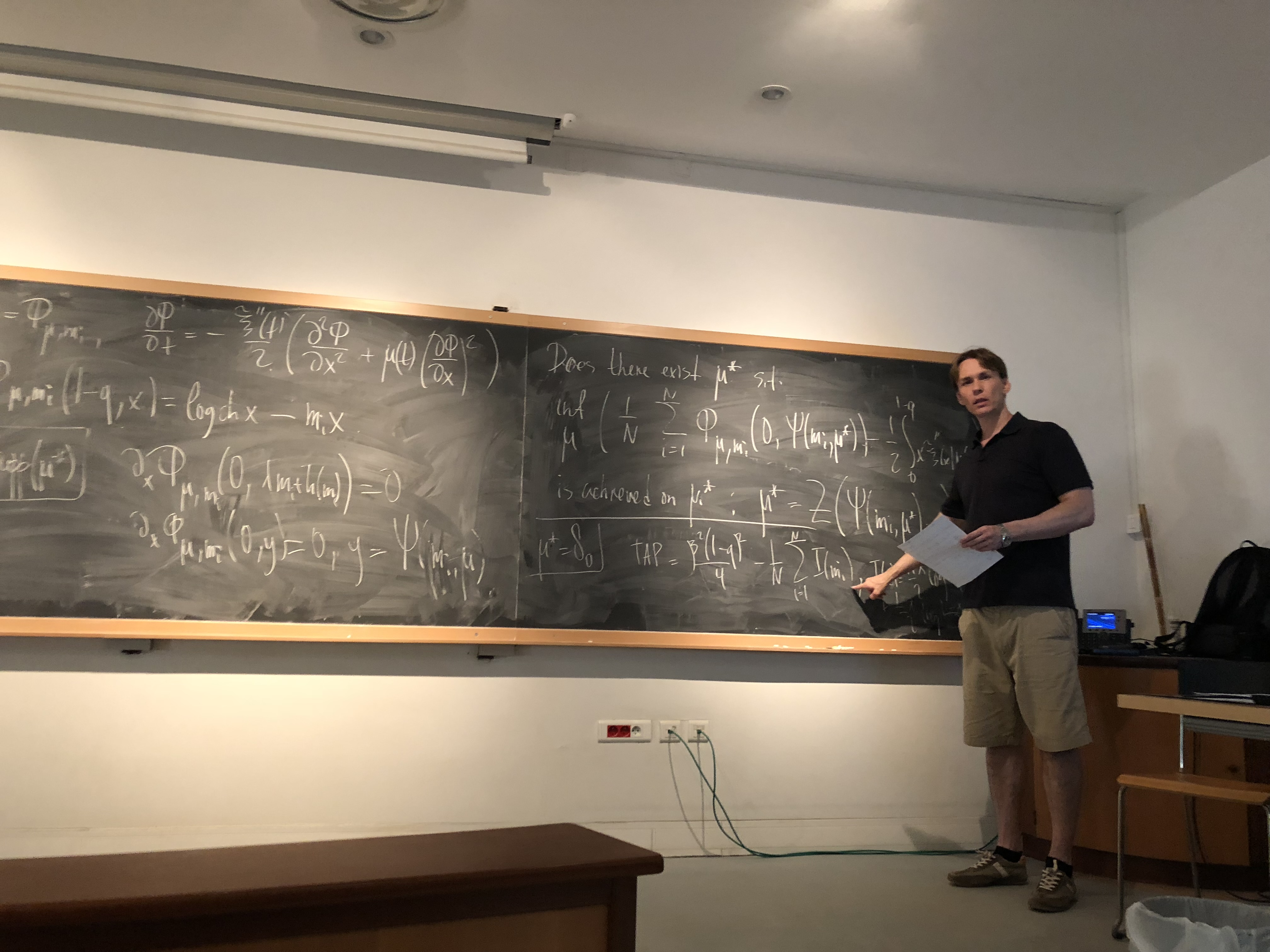 A moment from the 2018 Cargèse school